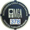 MGA Yardage Marker Insert - Reverse Engraved (Pumice/Blue)