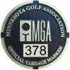 MGA Yardage Marker Insert - Reverse Engraved (Pumice/Black)