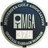 MGA Yardage Marker Insert - Reverse Engraved (Pumice/White)