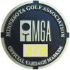 MGA Yardage Marker Insert - Reverse Engraved (Pumice/Gold)