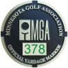 MGA Yardage Marker Insert - Reverse Engraved (Pumice/Green)