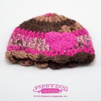 Pipsydoo Variegated Scalloped Beanie With Heart