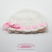 Scalloped Beanie With Ribbon